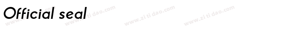 Official seal字体转换